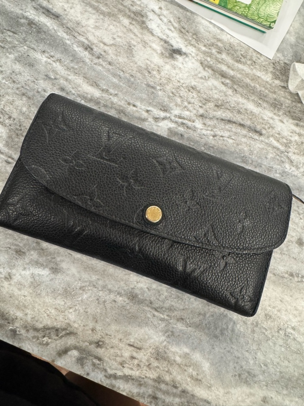 Louis Vuitton Wallet (Black Empreinte Leather)